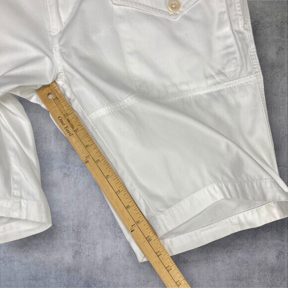 Ralph Lauren Sport Cargo Shorts Womens Sz 6 White Summer Travel Coastal Vacation - Picture 11 of 12